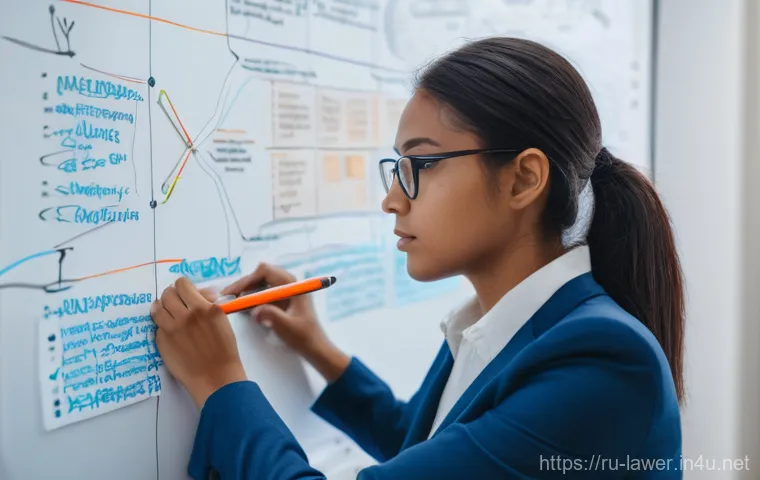 변호사 시험 과목별 학습 방법 - A highly intelligent and focused young female law student is immersed in her studies in a modern, we...