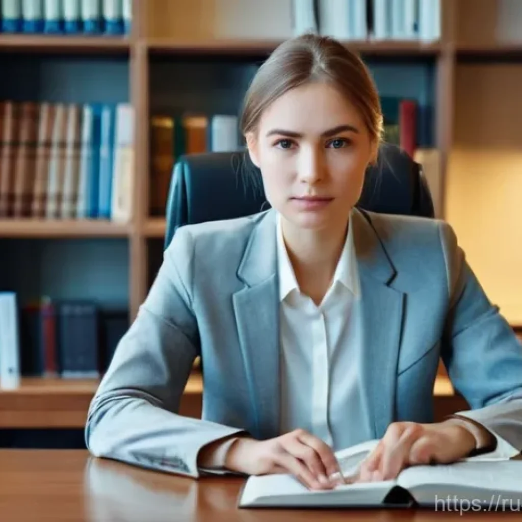 변호사 자격 시험 후기 모음 - **A Focused Aspiring Lawyer Preparing for the Russian Bar Exam**
A young, determined Russian wom...