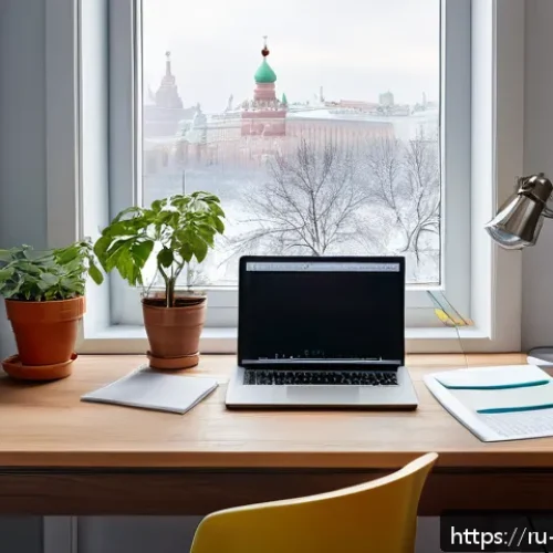 Home 33 변호사 시험 공부법 - A well-organized study desk in a cozy home office setting tailored for a Russian law student prepari...